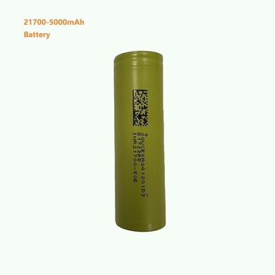 21700 Lithium-Ionen-Batteriezelle, 5000 mAh Kapazität, 3C 15A Entladungsrate.